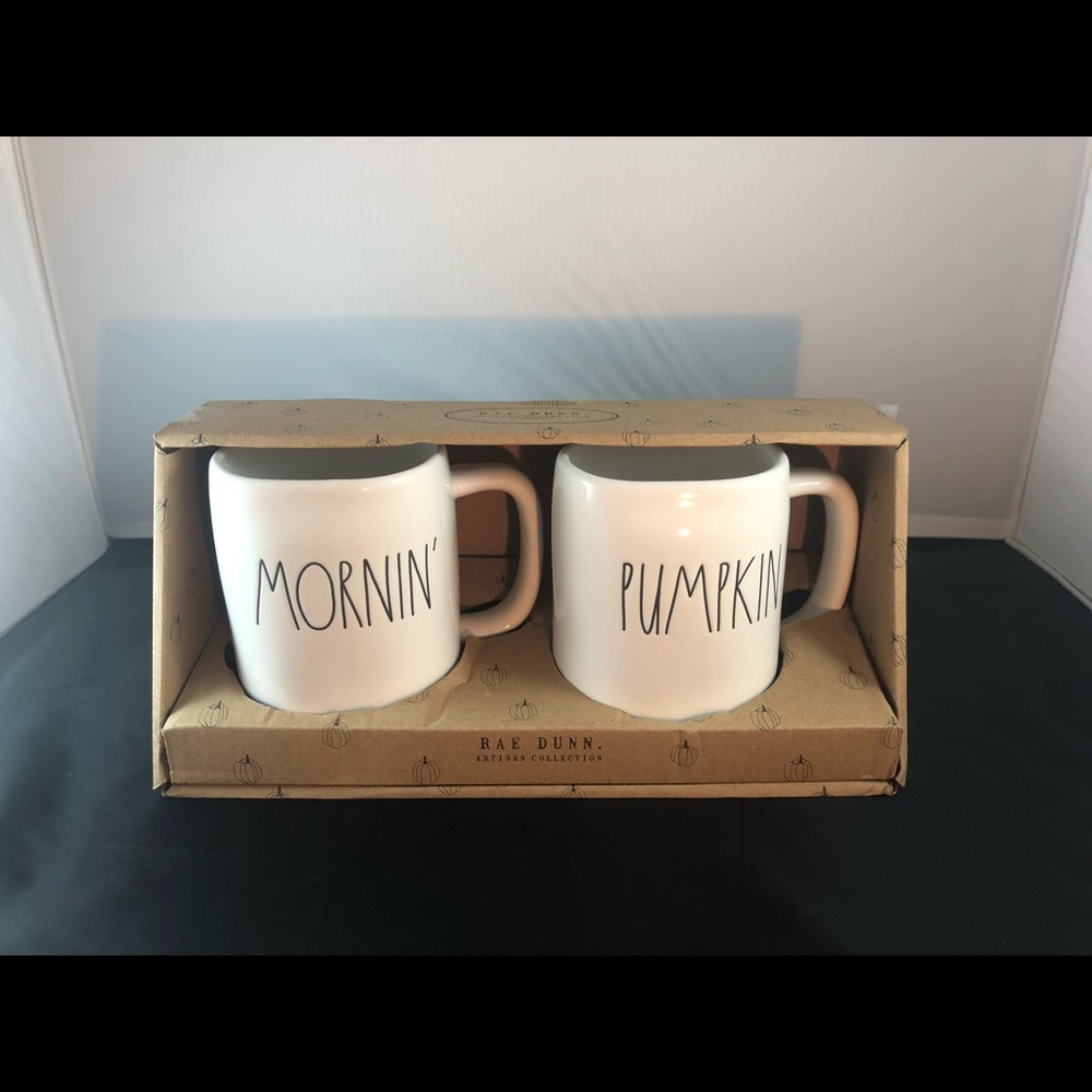 Raw Dunn Mornin & Pumpkin Coffee or Tea Mug Set 🆕
